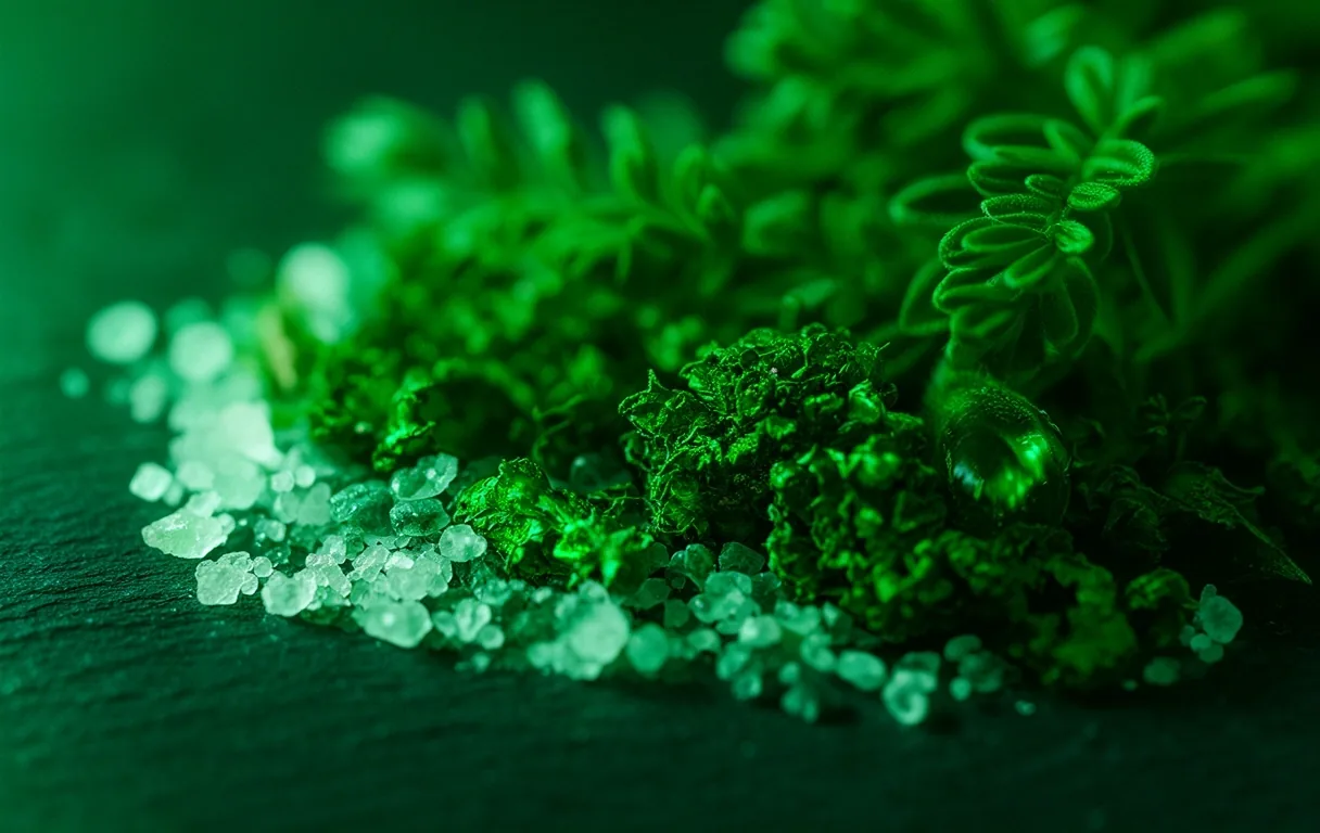 Texturas botánicas y minerales en el laboratorio de Bilbao